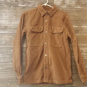Brown corduroy button up jacket Size xs